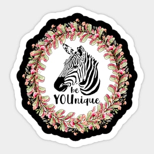 Zebra BeYounique Sticker